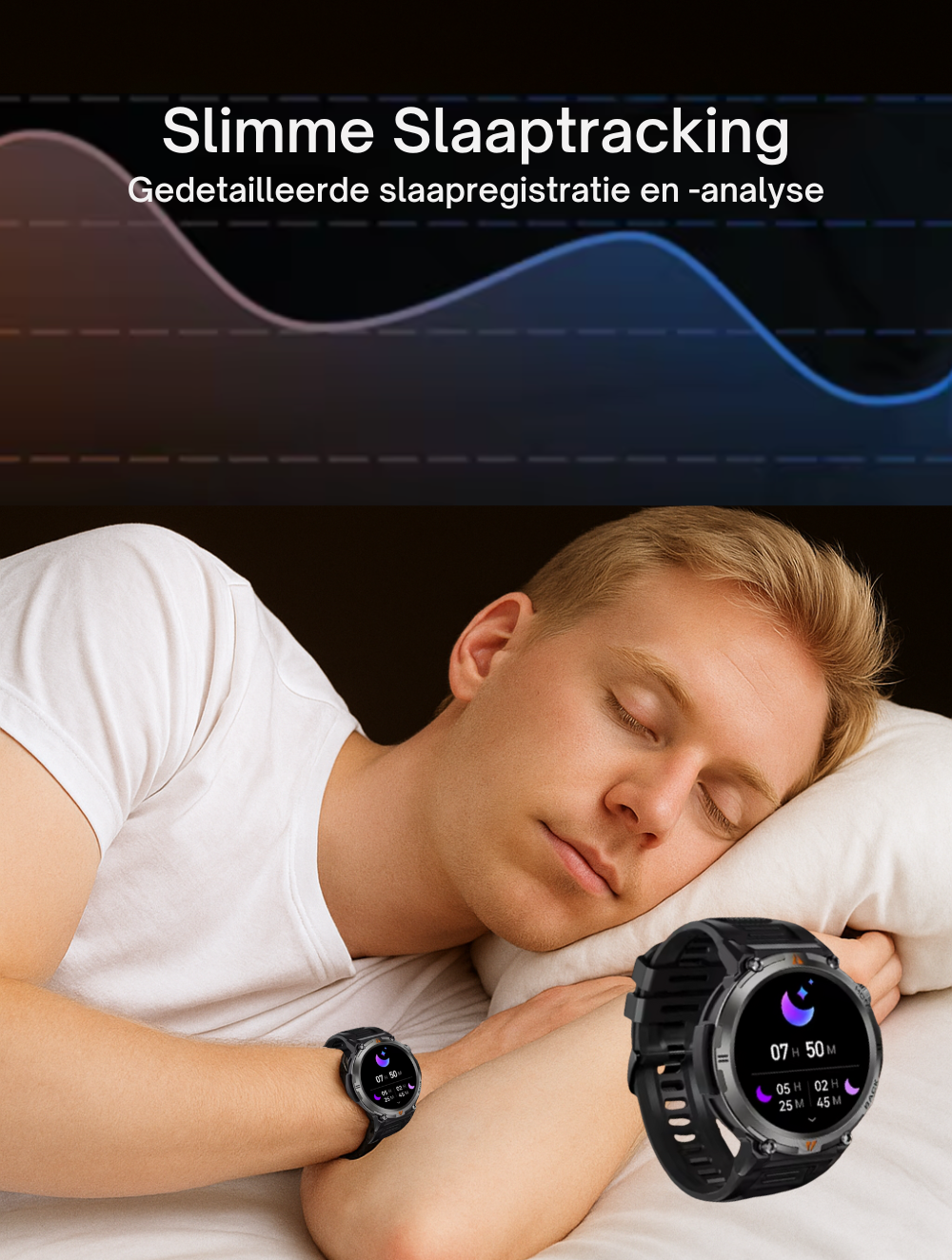 FORCE Smartwatch Heren - 1.45