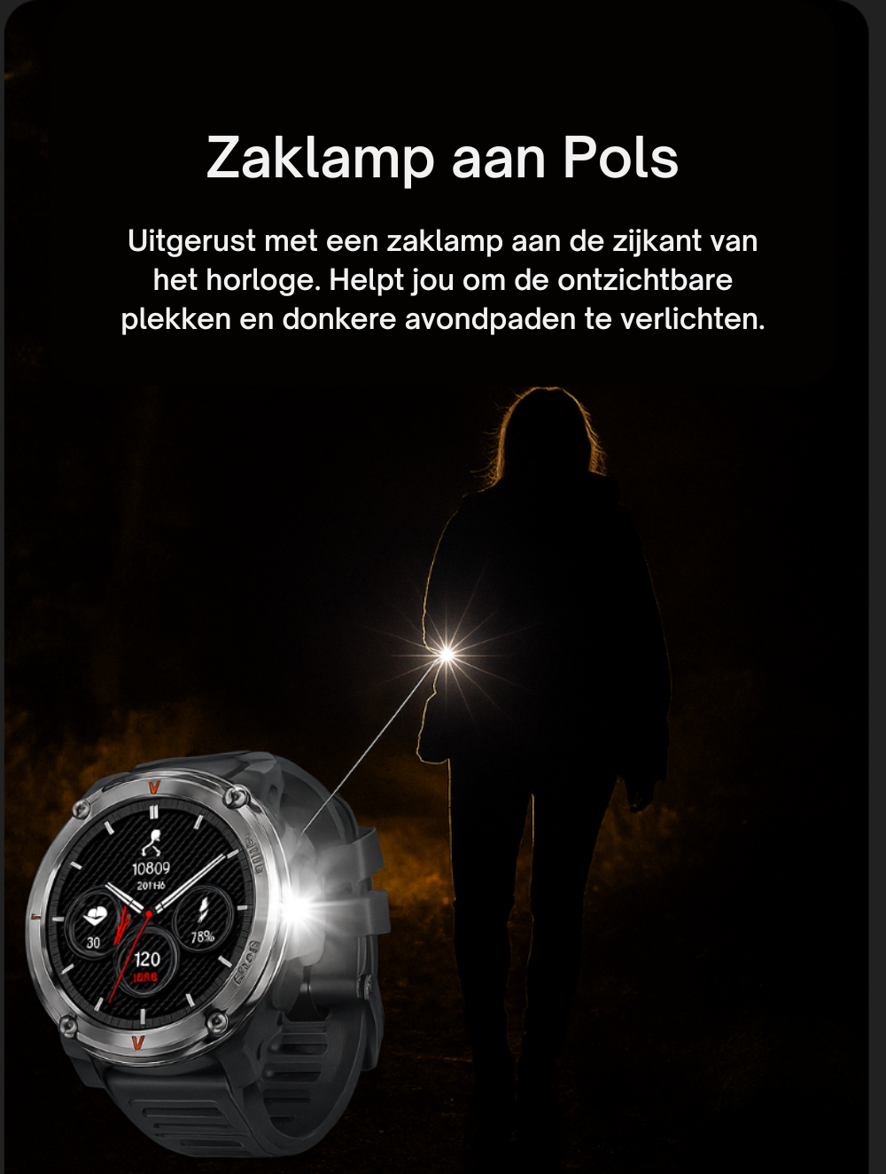 FORCE Smartwatch Heren - 1.45