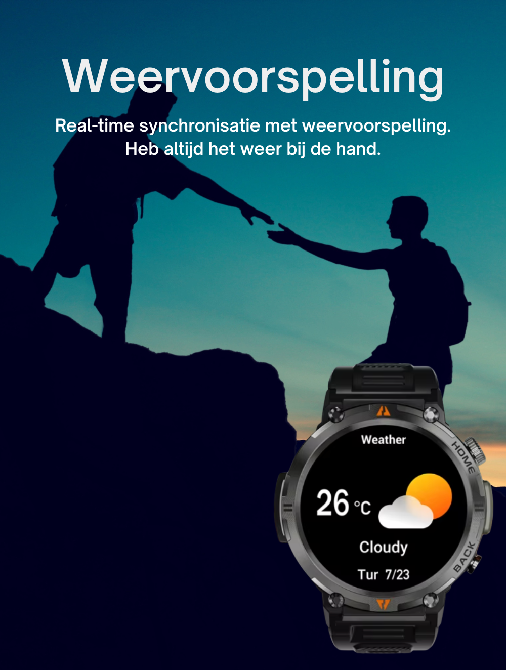 FORCE Smartwatch Heren - 1.45