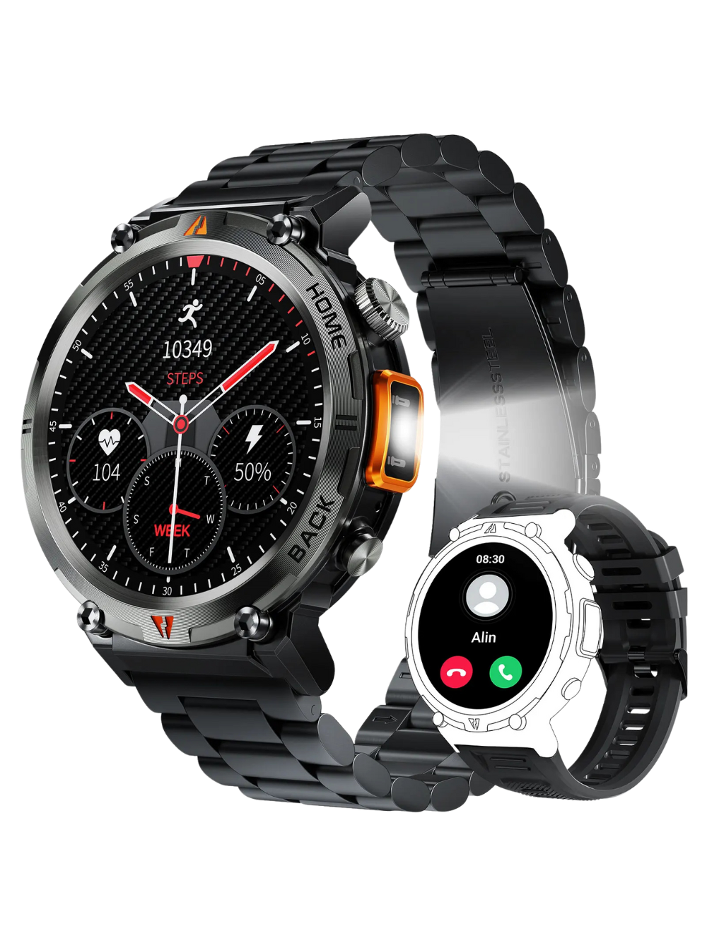 FORCE Smartwatch Heren - 1.45