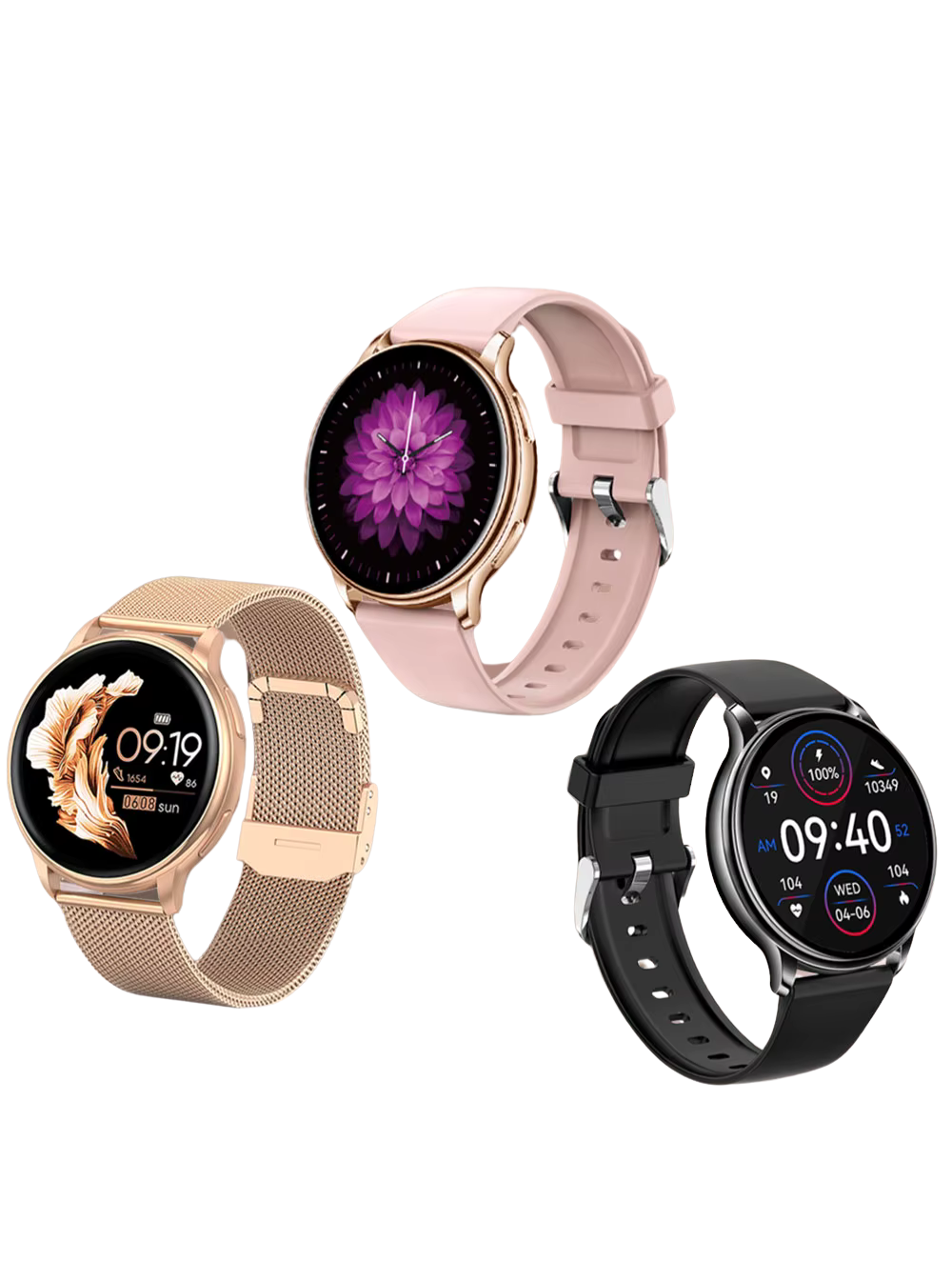 Fem Smartwatch met AMOLED-scherm + Extra Polsbandje