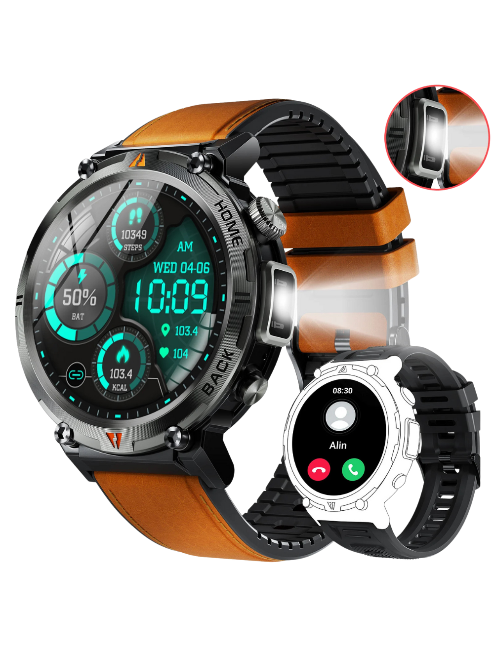 FORCE Smartwatch Heren - 1.45