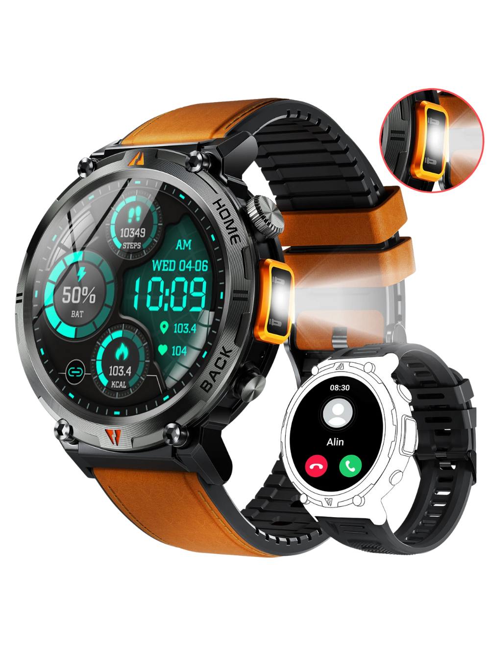FORCE Smartwatch Heren - 1.45
