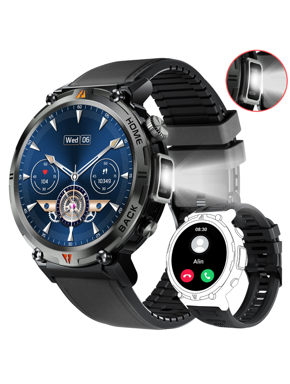 FORCE Smartwatch Heren - 1.45