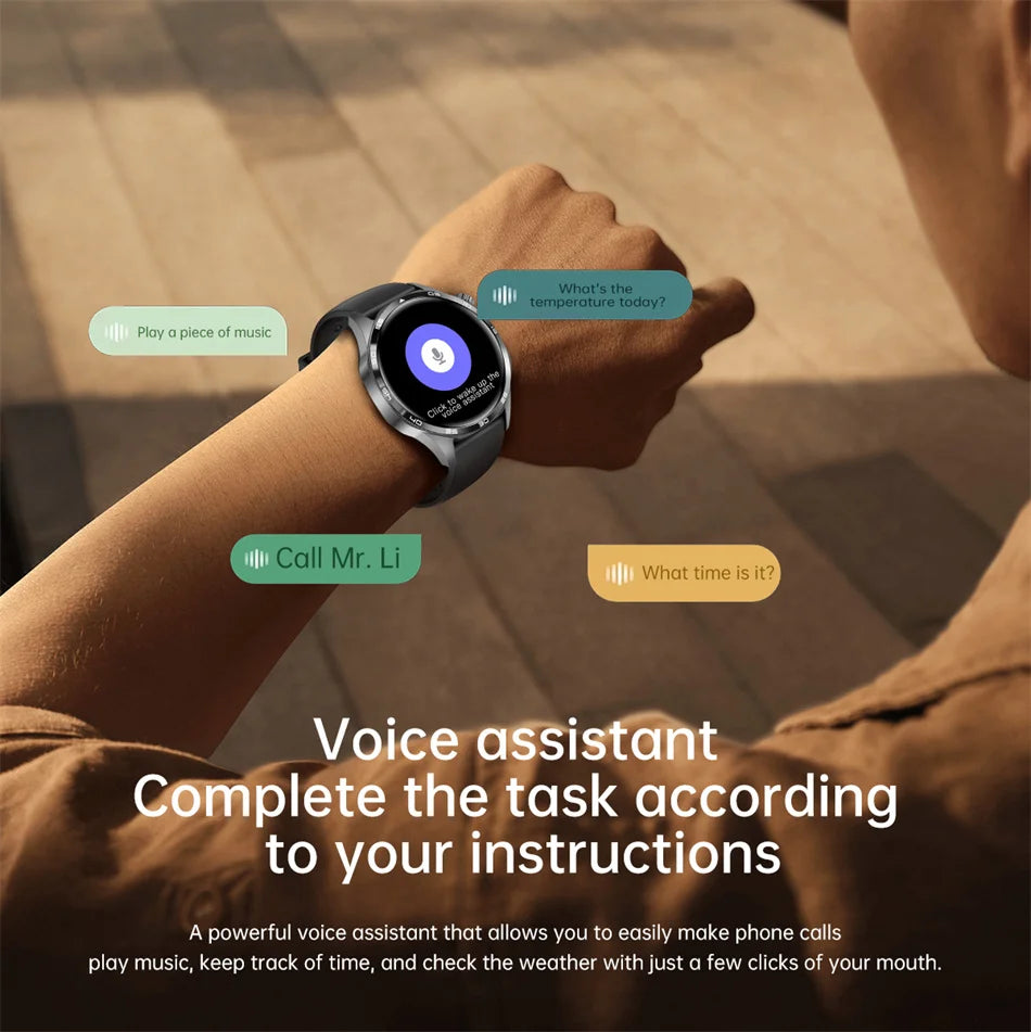 Bold Smartwatch met AI-assistentie + 2 Smartwatch bandjes & draadloze oplader