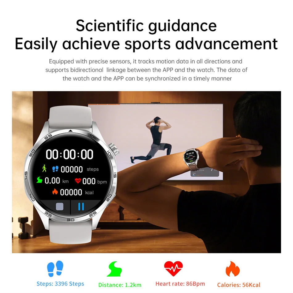 Bold Smartwatch met AI-assistentie + 2 Smartwatch bandjes & draadloze oplader