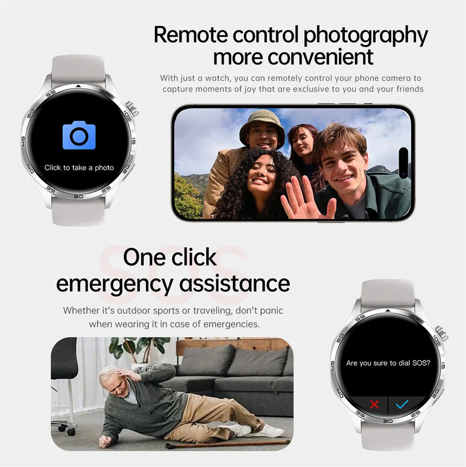 Bold Smartwatch met AI-assistentie + 2 Smartwatch bandjes & draadloze oplader