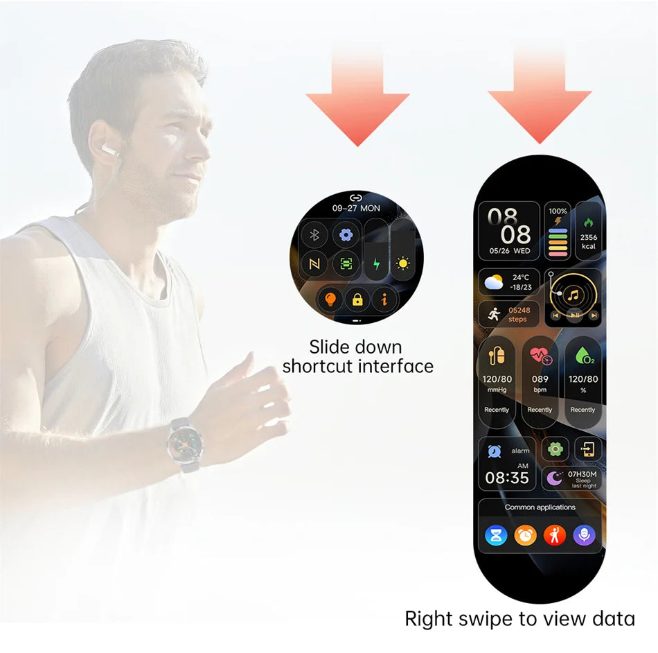 Bold Smartwatch met AI-assistentie + 2 Smartwatch bandjes & draadloze oplader
