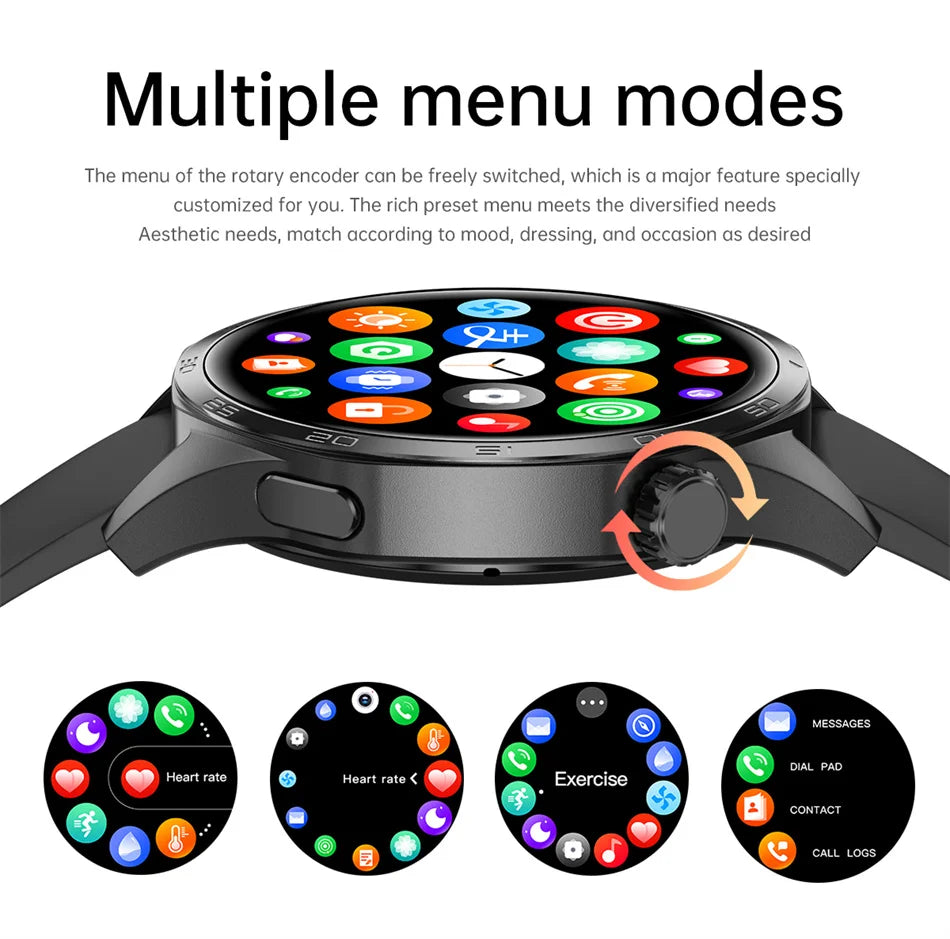 Bold Smartwatch met AI-assistentie + 2 Smartwatch bandjes & draadloze oplader